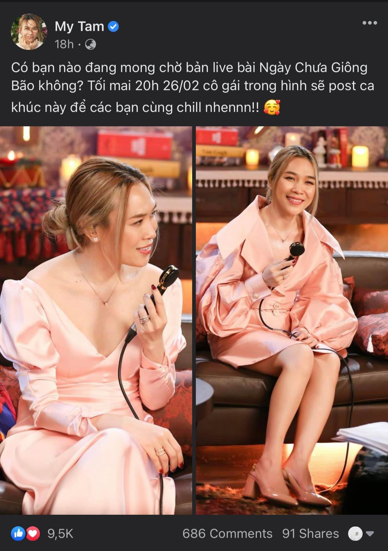 Giọng ca Họa Mi Tóc Nâu hứa sẽ tung bản live Ngày Chưa Giông Bão - một trong những bản hit nổi tiếng của nhạc sĩ Phan Mạnh Quỳnh. Giọng ca Họa Mi Tóc Nâu hứa sẽ tung bản live Ngày Chưa Giông Bão - một trong những bản hit nổi tiếng của nhạc sĩ Phan Mạnh Quỳnh.