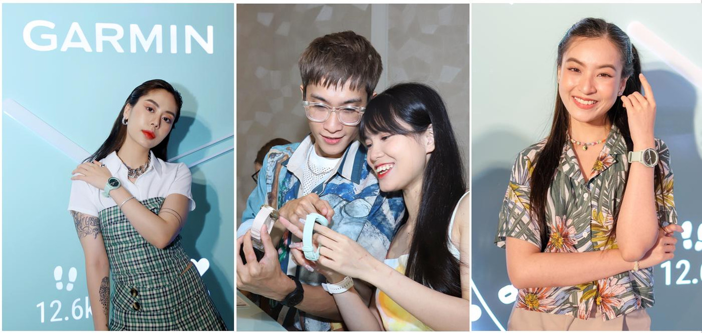 Từ trái sang: Rapper Mai Âm Nhạc, Tizi &amp; Đích Lép và diễn viên Thảo Tâm.