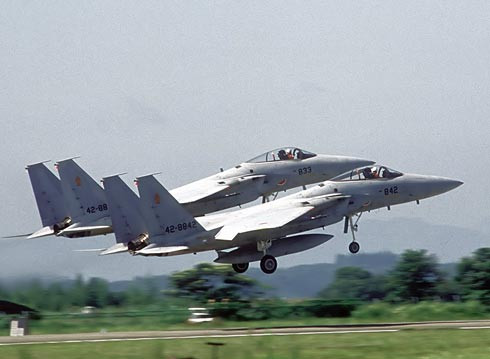 Tiêm kích F-15 của Nhật Bản đang cất cánh. (Ảnh minh họa). Tiêm kích F-15 của Nhật Bản đang cất cánh. (Ảnh minh họa)