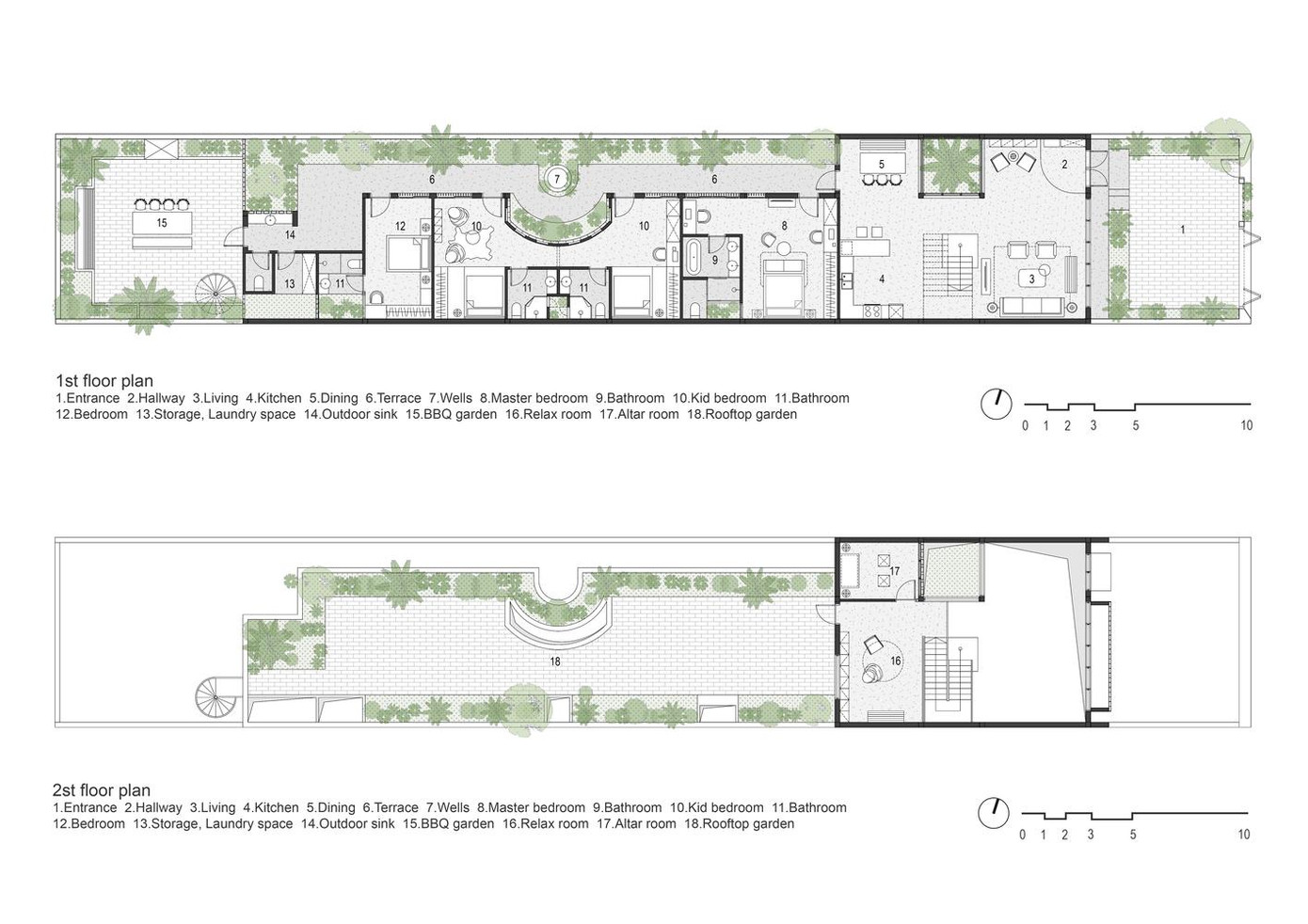 Ngôi nhà này được xây dựng trên lô đất có diện tích 8,4x56m, cạnh trục đường tiềm năng ở Kon Tum. Các công trình kiến trúc địa phương ở đây đang dần mất đi bản sắc kiến trúc nhiệt đới, không gian bị ảnh hưởng bởi tác động của tiếng ồn và khói bụi xâm nhập.