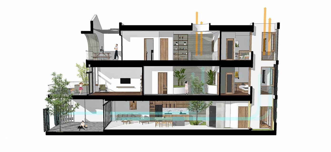 Bản phối cảnh tổng thể của ngôi nhà. Bản phối cảnh tổng thể của ngôi nhà.