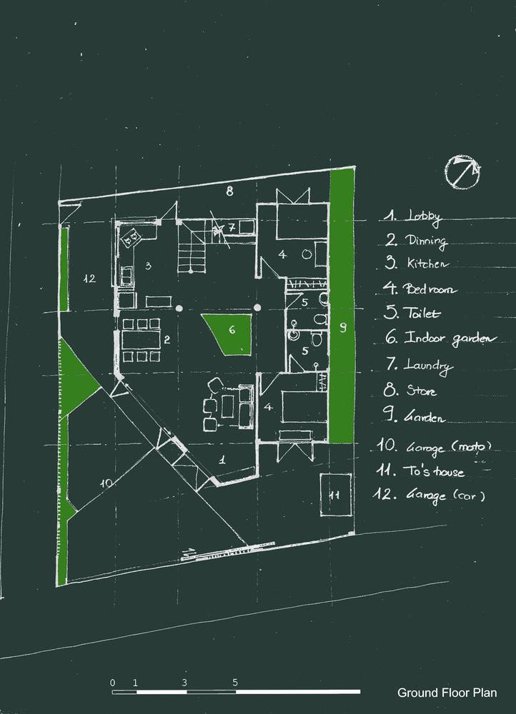 Thiết kế tầng trệt. Thiết kế tầng trệt.