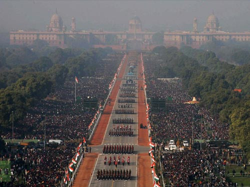 ...trong lễ diễu hành dài 100 phút của Ấn Độ ngày 26-1. Ảnh: RT