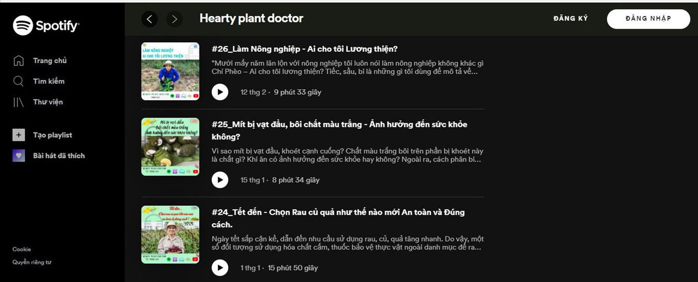 “Hearty Plant Doctor” chia sẻ kiến thức, kinh nghiệm liên quan nông nghiệp hữu cơ. Ảnh Chụp màn hình