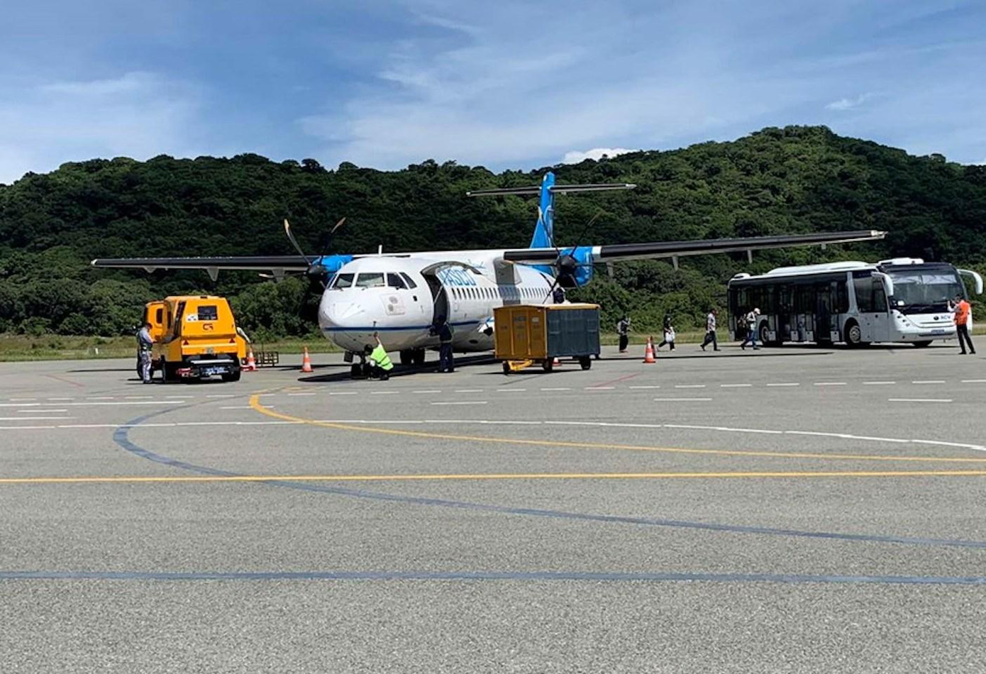 Máy bay tại sân bay Côn Đảo