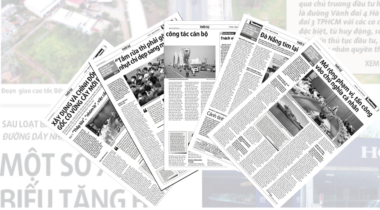 Loạt bài đoạt giải A trên Tiền Phong Loạt bài đoạt giải A trên Tiền Phong