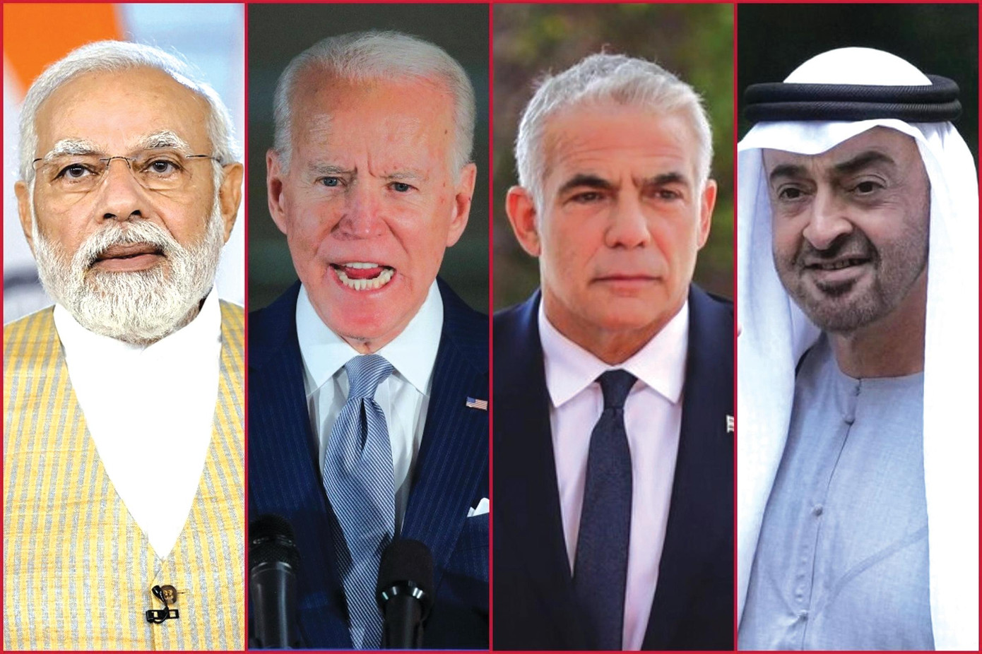 Hội nghị thượng đỉnh I2U2 diễn ra ngày 14/7/2022. Ảnh: Getty Images Hội nghị thượng đỉnh I2U2 diễn ra ngày 14/7/2022. Ảnh: Getty Images