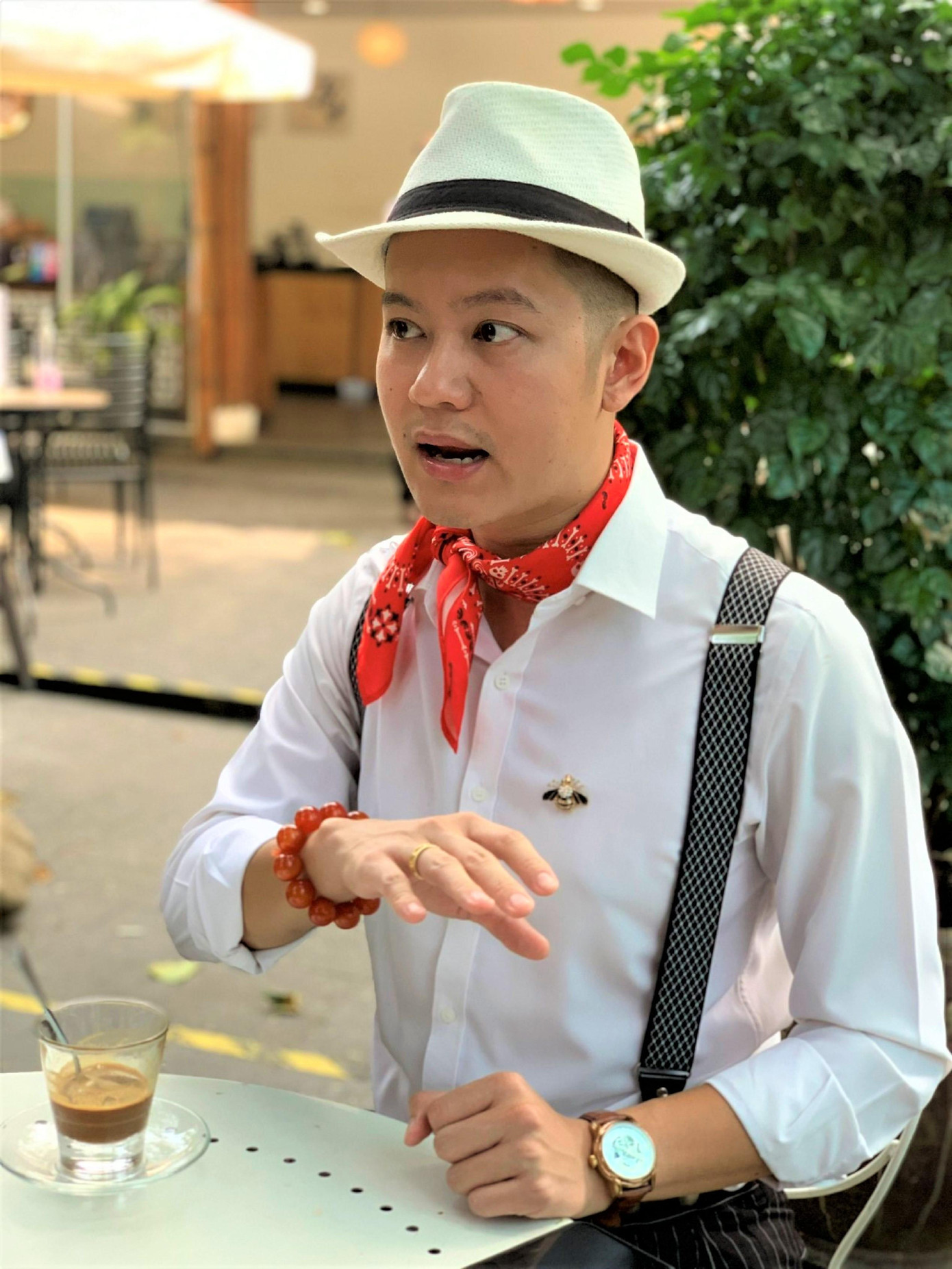 Nguyên Anh say sưa mỗi khi nói về cà phê