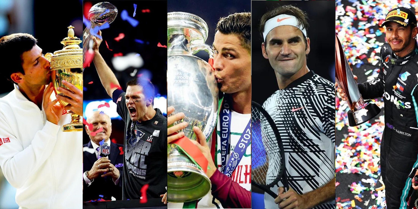 Djokovic, Brady, Ronaldo, Federer và Hamilton đã tạo nên thời đại siêu già trong làng thể thao