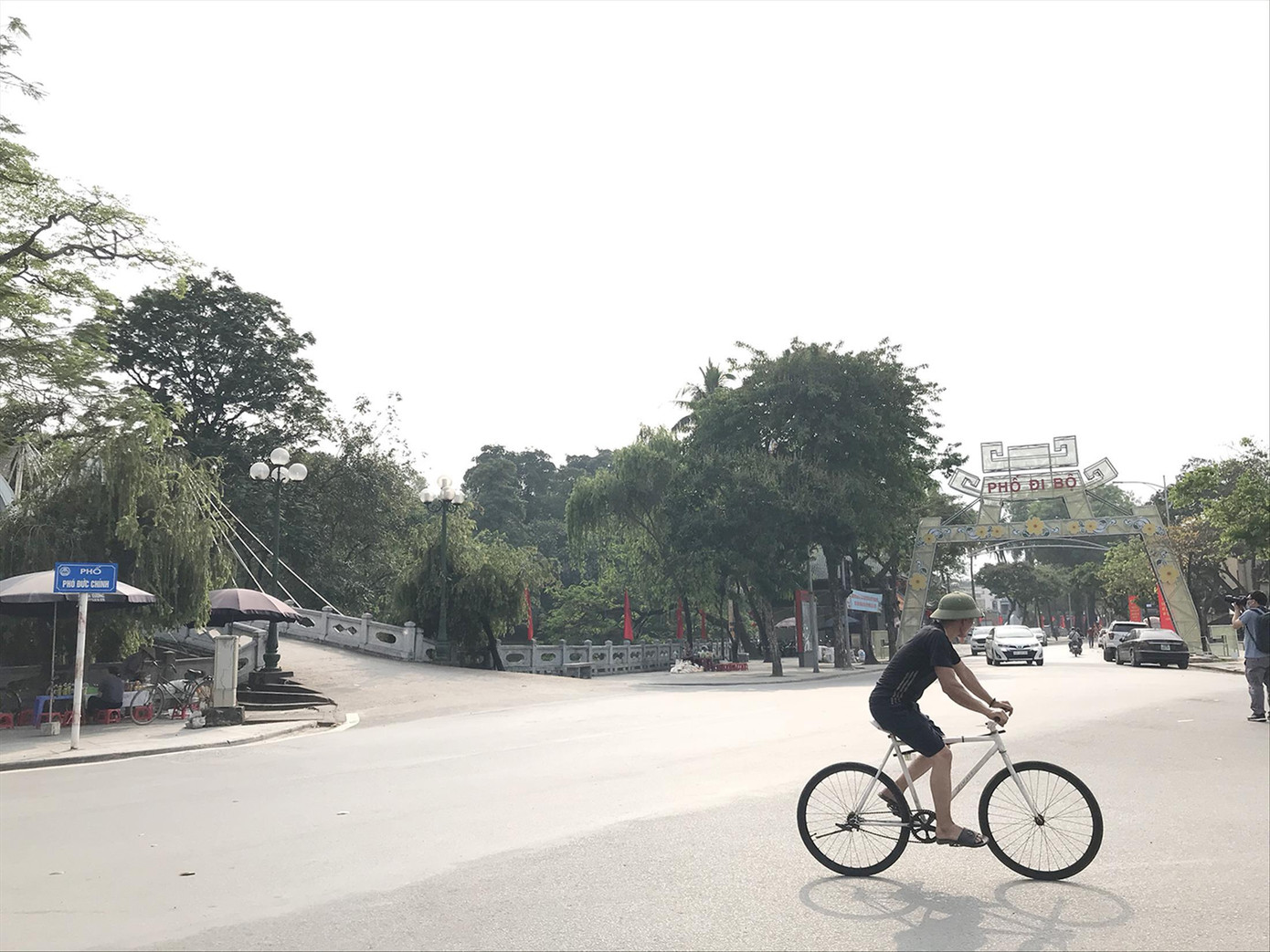 Một góc phố đi bộ Thành cổ Sơn Tây