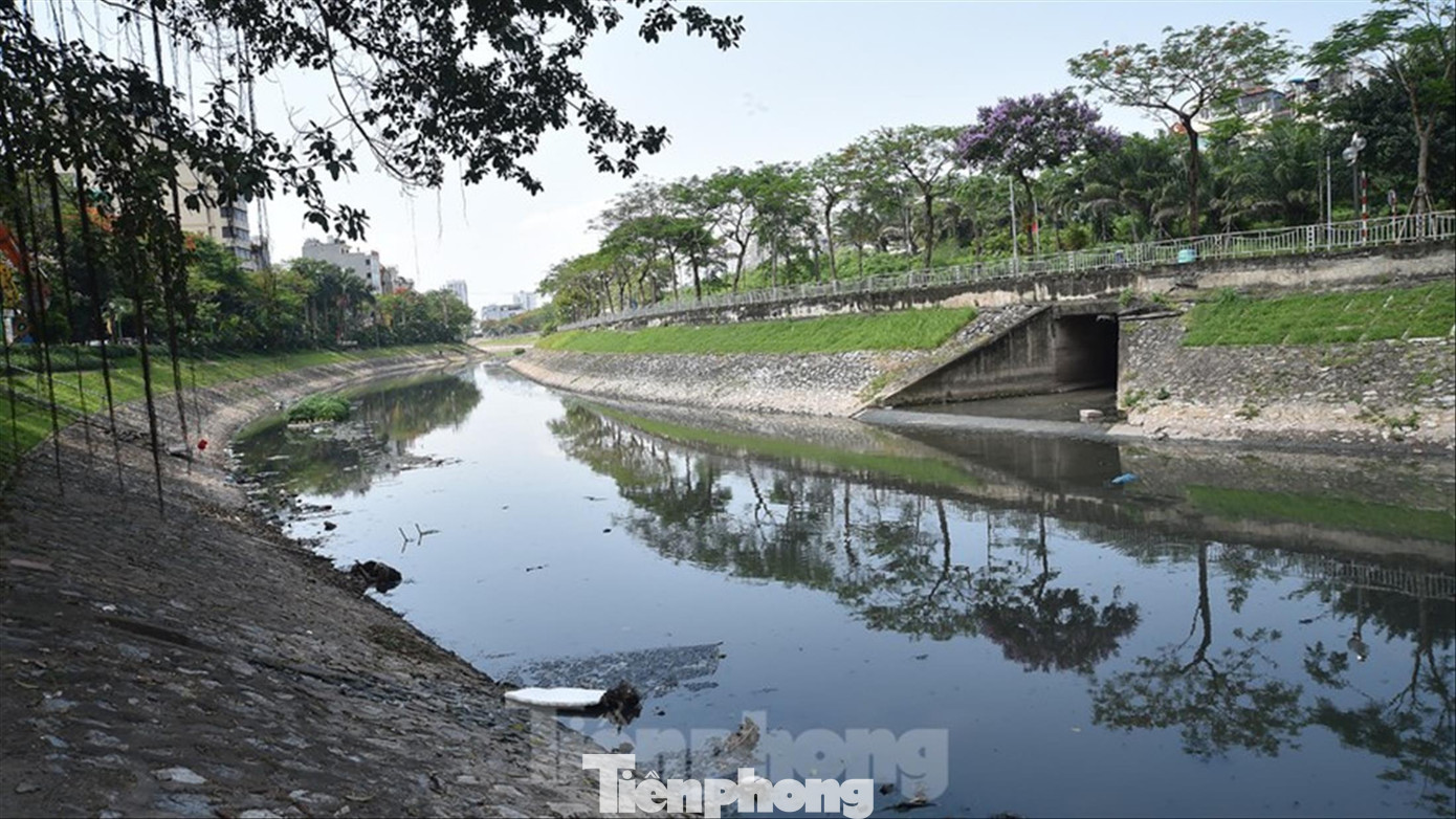 Nước thải khiến sông Tô Lịch thành dòng sông chết