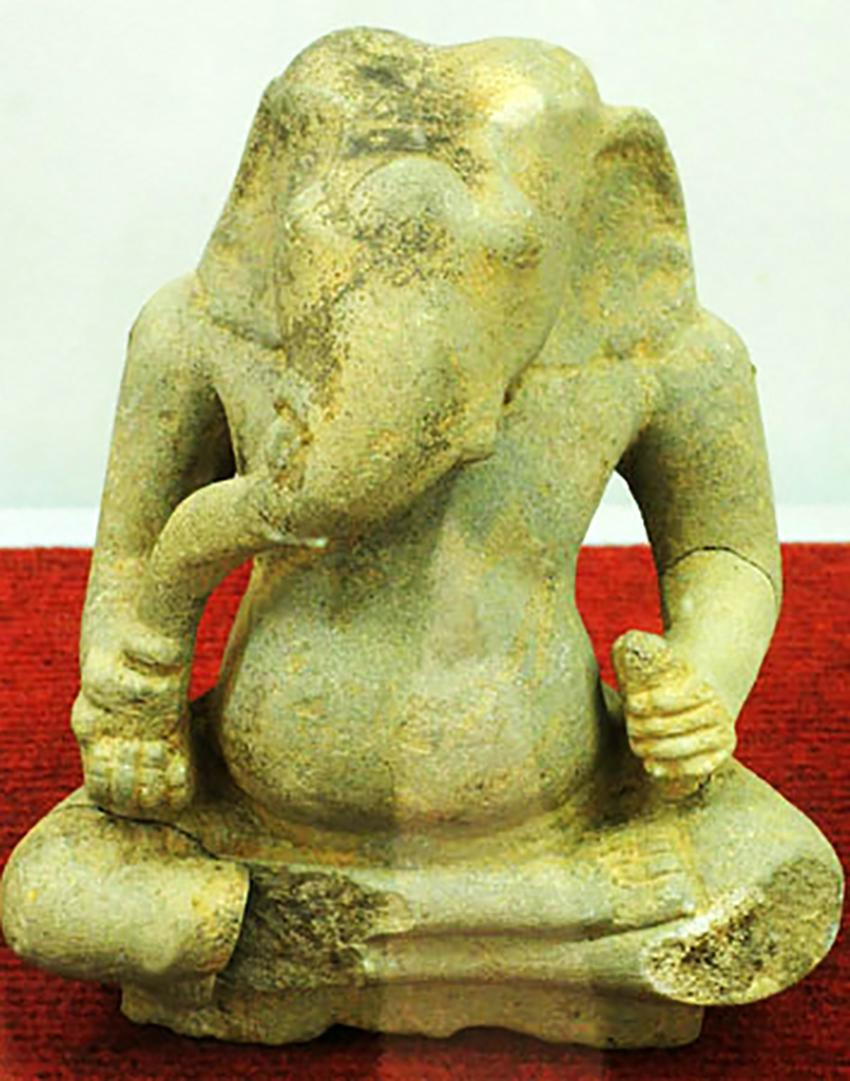 Một bức tượng phúc thần Ganesha ở Cát Tiên