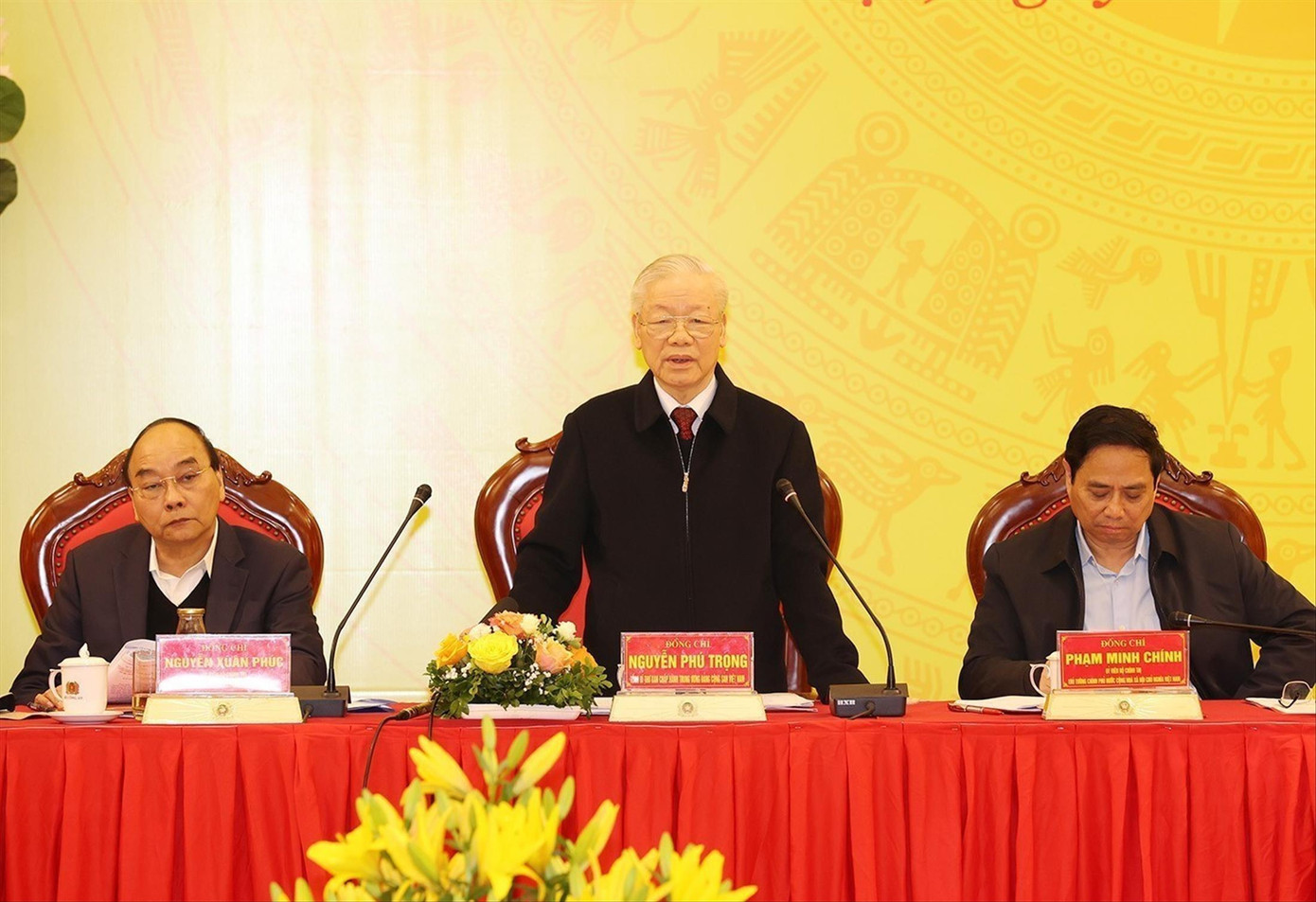 Tổng Bí thư Nguyễn Phú Trọng phát biểu tại hội nghị. Ảnh: TTXVN Tổng Bí thư Nguyễn Phú Trọng phát biểu tại hội nghị. Ảnh: TTXVN