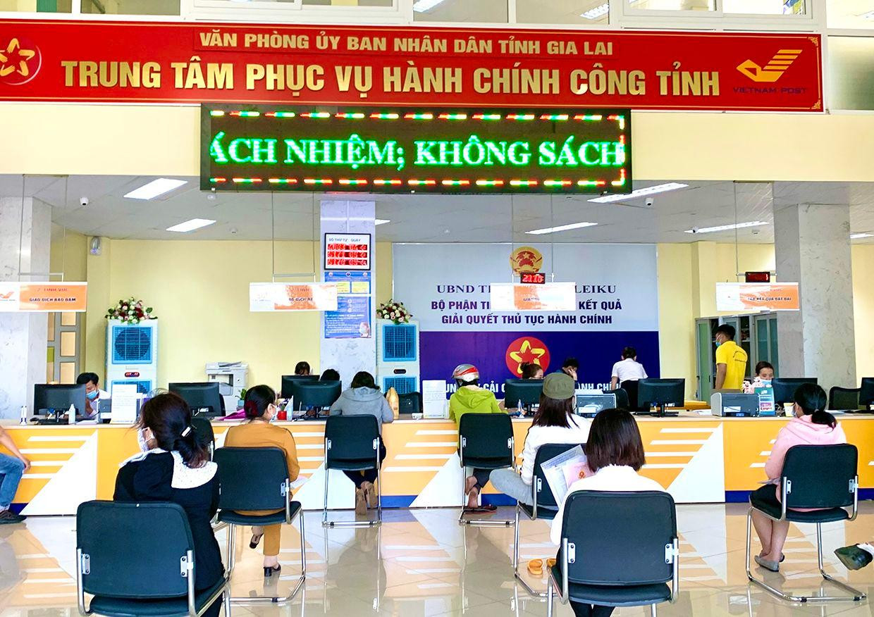 Trung tâm phục vụ hành chính công đặt tại bưu điện tỉnh Gia Lai