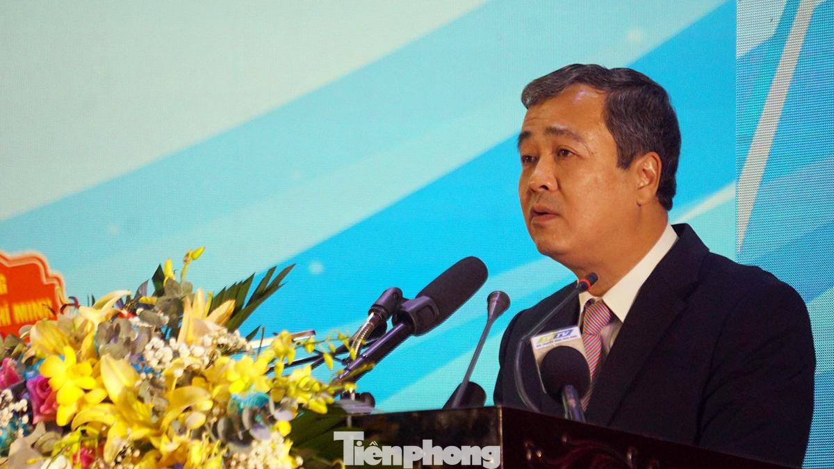 Ông Ngô Đông Hải - Bí thư Tỉnh ủy Thái Bình phát biểu chỉ đạo tại Đại hội.