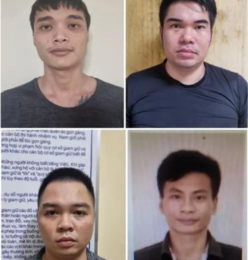 4 đối tượng tại cơ quan công an.