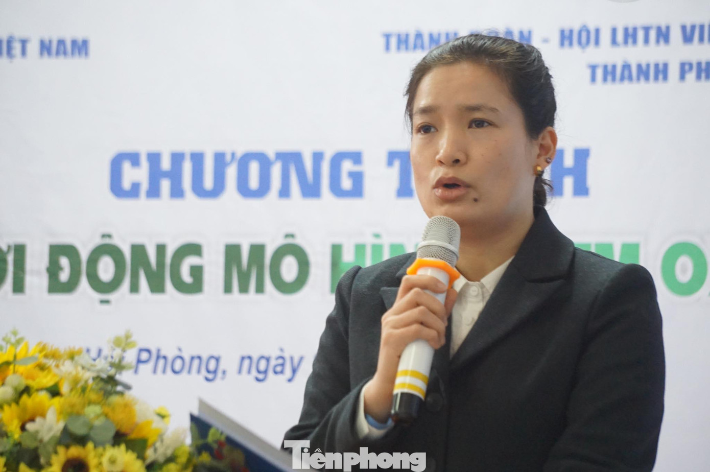 Chị Vương Toàn Thu Thủy, Phó Bí thư phụ trách Thành đoàn Hải Phòng.