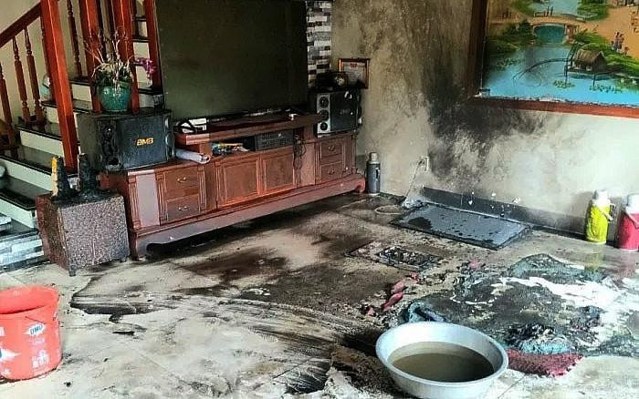 Hiện trường vụ hỏa hoạn.