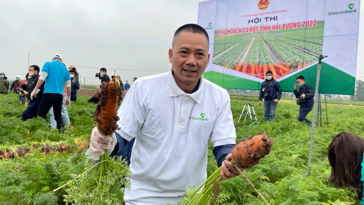 Lễ hội thu hoạch cà rốt được tỉnh Hải Dương tổ chức tại xã Đức Chính (huyện Cẩm Giàng). Tham dự lễ hội có nghệ sĩ hài Trần Bình Trọng, tuyển thủ bóng đá quốc gia Nguyễn Hoàng Đức... tham gia phần thi thu hoạch cà rốt. Lễ hội thu hoạch cà rốt được tỉnh Hải Dương tổ chức tại xã Đức Chính (huyện Cẩm Giàng). Tham dự lễ hội có nghệ sĩ hài Trần Bình Trọng, tuyển thủ bóng đá quốc gia Nguyễn Hoàng Đức... tham gia phần thi thu hoạch cà rốt.