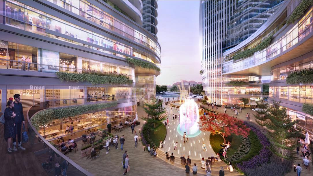 Tòa tháp đôi 40 tầng thay thế chợ Sắt hứa hẹn sẽ là công trình biểu tượng mới về kiến trúc, thương mại của Hải Phòng.