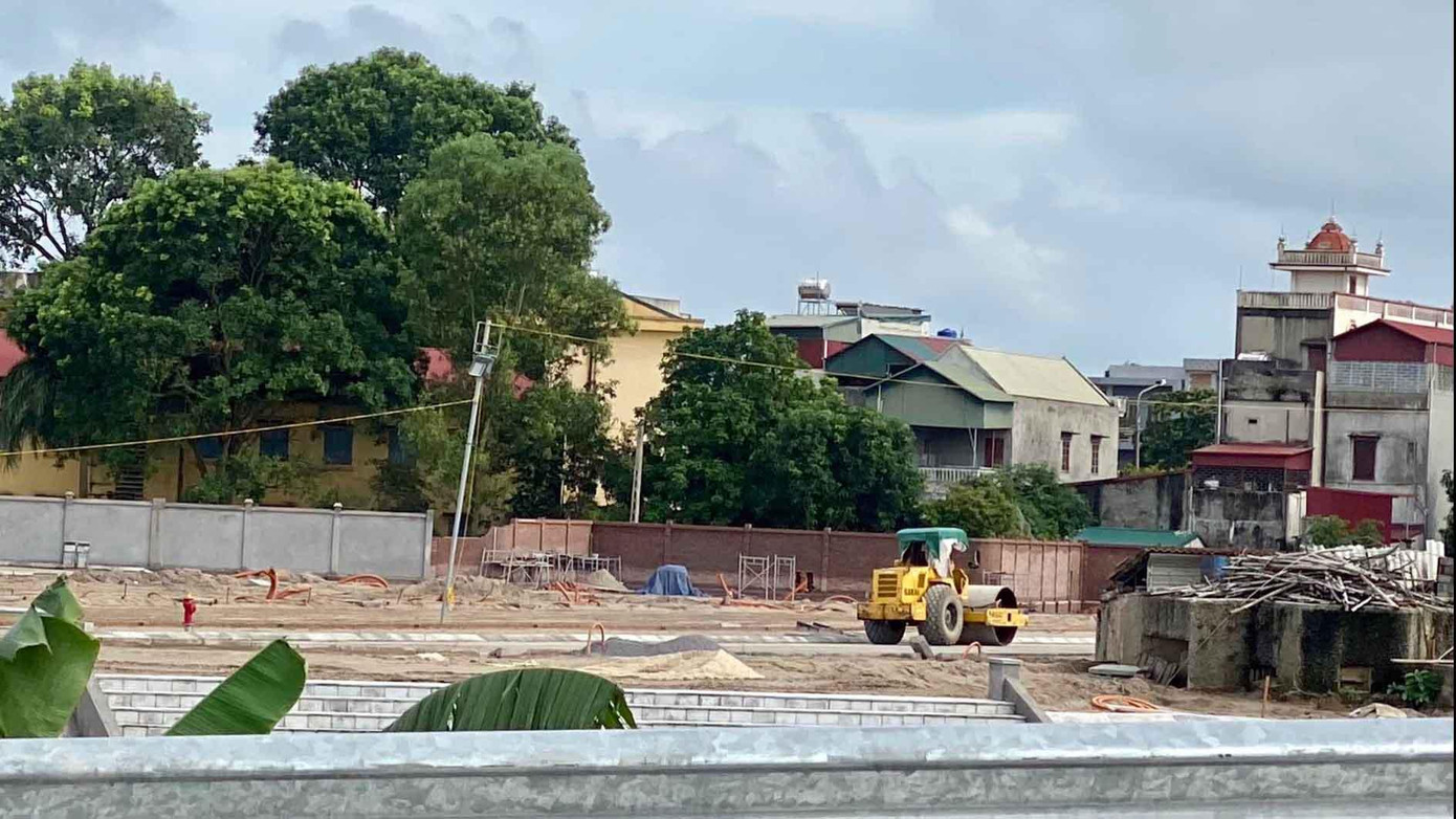 Khu vực có đất đấu giá tại thị trấn Cẩm Giàng (huyện Cẩm Giàng, tỉnh Hải Dương). Ảnh: T.H