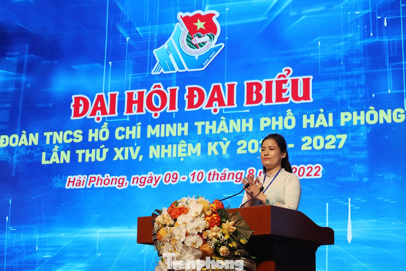 Phát biểu khai mạc Đại hội, chị Vương Toàn Thu Thủy - Bí thư Thành Đoàn Hải Phòng nhấn mạnh, với khẩu hiệu hành động "Tuổi trẻ Hải Phòng: Tiên Phong - Đoàn Kết - Sáng tạo - Phát triển", Đại hội sẽ đánh giá công tác Đoàn và phong trào thanh thiếu nhi; quyết định mục tiêu, nhiệm vụ nhiệm kỳ tới; báo cáo kiểm điểm công tác chỉ đạo, tổ chức thực hiện nhiệm vụ của BCH Thành Đoàn khóa XII, nhiệm kỳ 2017-2022. Phát biểu khai mạc Đại hội, chị Vương Toàn Thu Thủy - Bí thư Thành Đoàn Hải Phòng nhấn mạnh, với khẩu hiệu hành động "Tuổi trẻ Hải Phòng: Tiên Phong - Đoàn Kết - Sáng tạo - Phát triển", Đại hội sẽ đánh giá công tác Đoàn và phong trào thanh thiếu nhi; quyết định mục tiêu, nhiệm vụ nhiệm kỳ tới; báo cáo kiểm điểm công tác chỉ đạo, tổ chức thực hiện nhiệm vụ của BCH Thành Đoàn khóa XII, nhiệm kỳ 2017-2022.