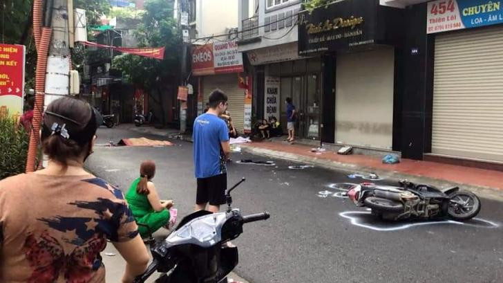 Hiện trường vụ tai nạn.