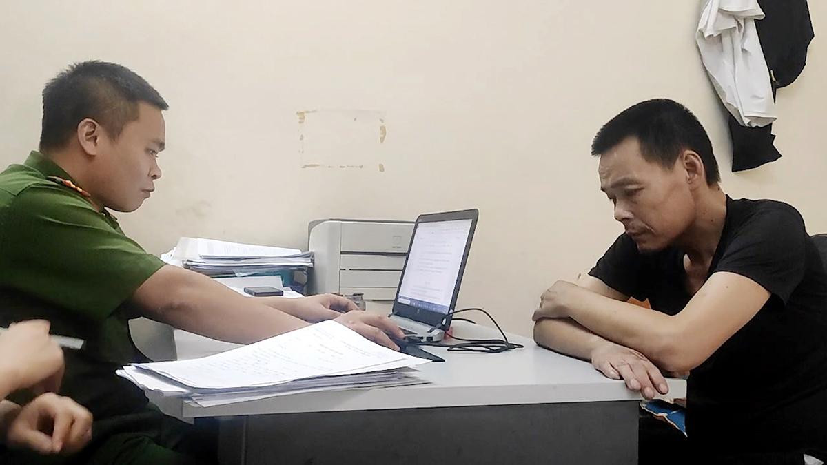 Bị can Vũ Đình Thủy tại cơ quan điều tra.