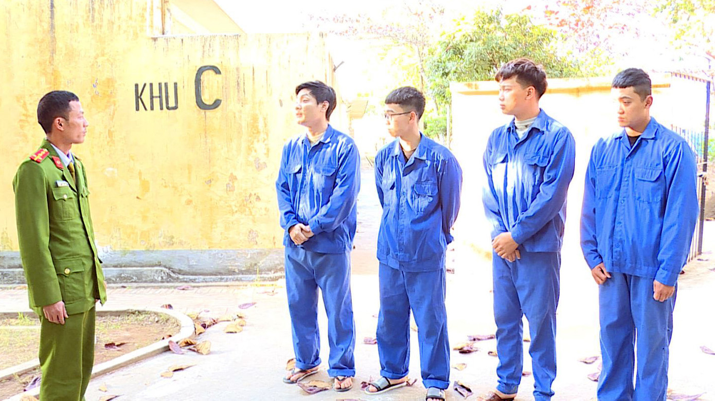 Một số bị can trong vụ án tại cơ quan điều tra. Một số bị can trong vụ án tại cơ quan điều tra.