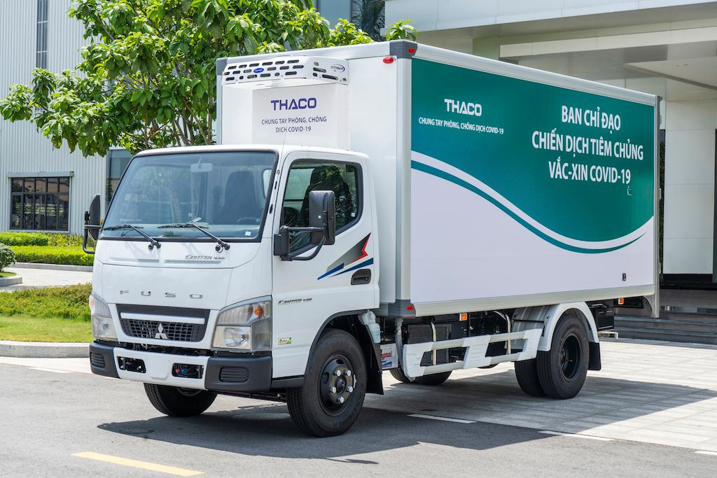 THACO tặng TPHCM 25 xe tiêm chủng vắc xin cơ động, tổng trị giá 10 tỷ đồng. THACO tặng TPHCM 25 xe tiêm chủng vắc xin cơ động, tổng trị giá 10 tỷ đồng.