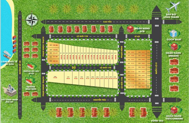 Sơ đồ phân lô của cái gọi là dự án Ario City Phú Mỹ. Sơ đồ phân lô của cái gọi là dự án Ario City Phú Mỹ.