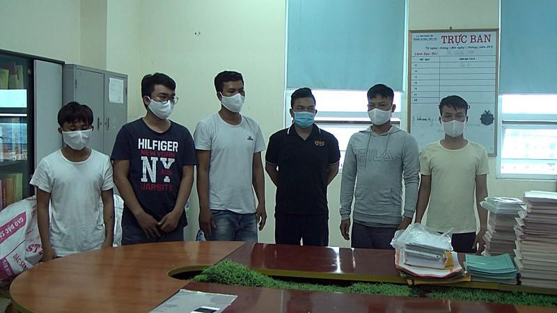 6 bị can bị bắt tại Bình Thuận. Ảnh: Công an cung cấp. 6 bị can bị bắt tại Bình Thuận. Ảnh: Công an cung cấp.