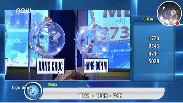 Theo dõi trực tiếp quá trình quay số qua TV.