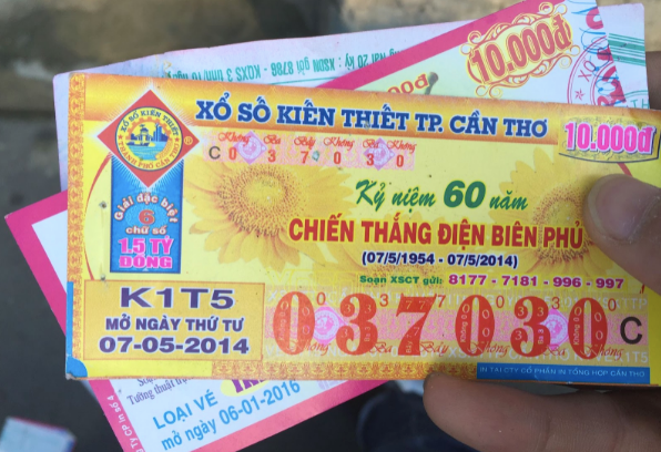 Xác nhận tấm vé số được coi là hợp lệ khi trúng giải.