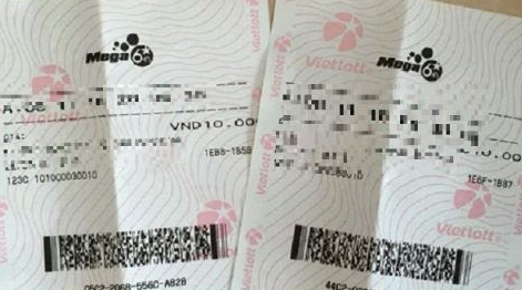 Minh họa kết quả xổ số Vietlott Mega 6/45.