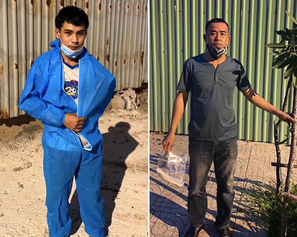 Hai đối tượng Lý Chí Lộc và Đặng Huy Tú. Hai đối tượng Lý Chí Lộc và Đặng Huy Tú.