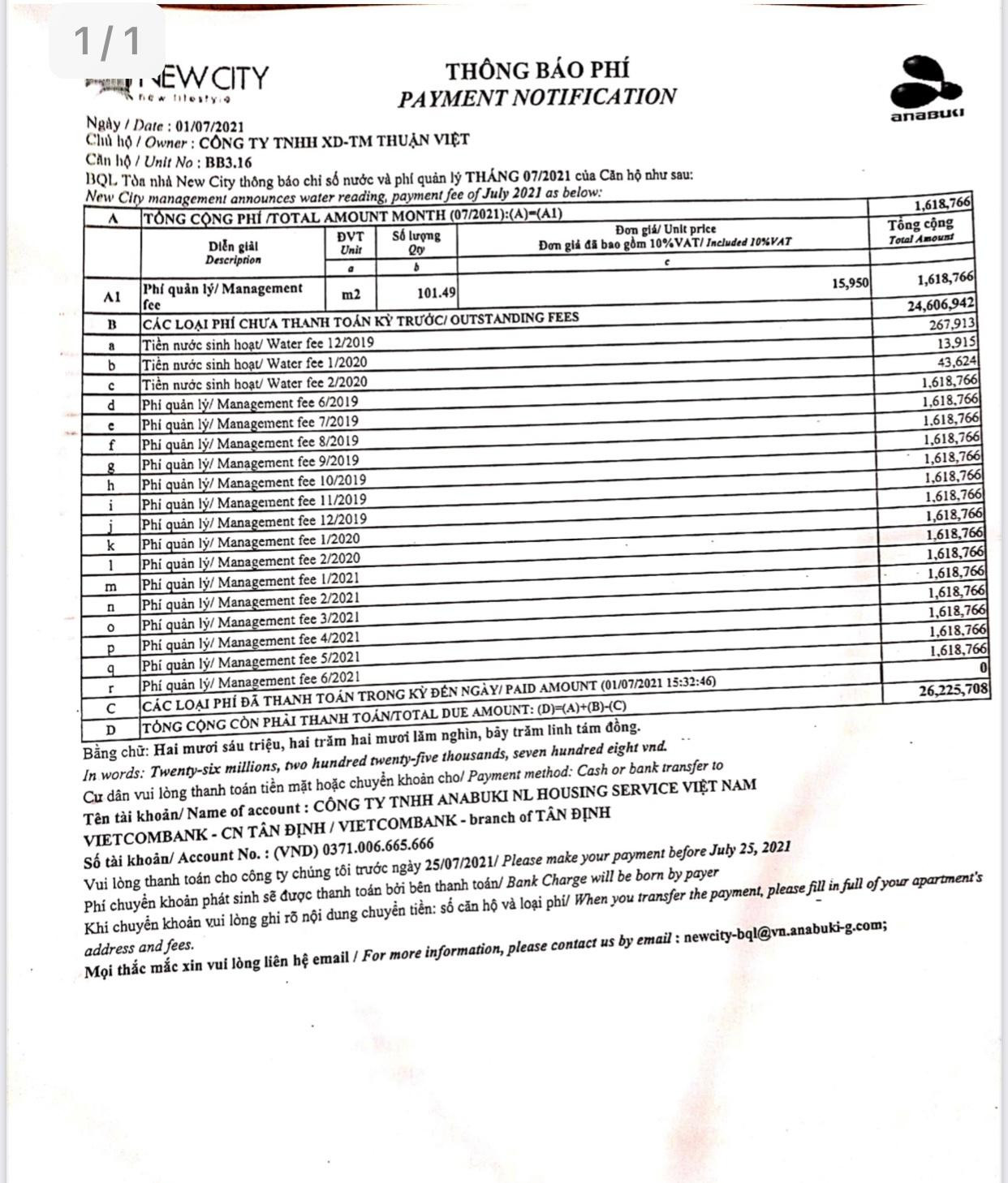 Các cư dân cho rằng căn hộ của Công ty Thuận Việt dù nợ phí quản lý nhưng không bị cắt nước. Các cư dân cho rằng căn hộ của Công ty Thuận Việt dù nợ phí quản lý nhưng không bị cắt nước.