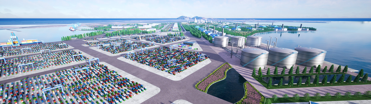 Dự án này lúc đầu có tên là cảng tổng hợp container Cái Mép Hạ do Công ty Đóng tàu và Dịch vụ Dầu khí Vũng Tàu (Vũng Tàu Shipyard, gọi tắt là VTSC) làm chủ đầu tư.