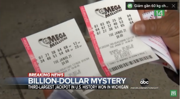 Đặt nhầm vé số - trúng thưởng triệu USD.