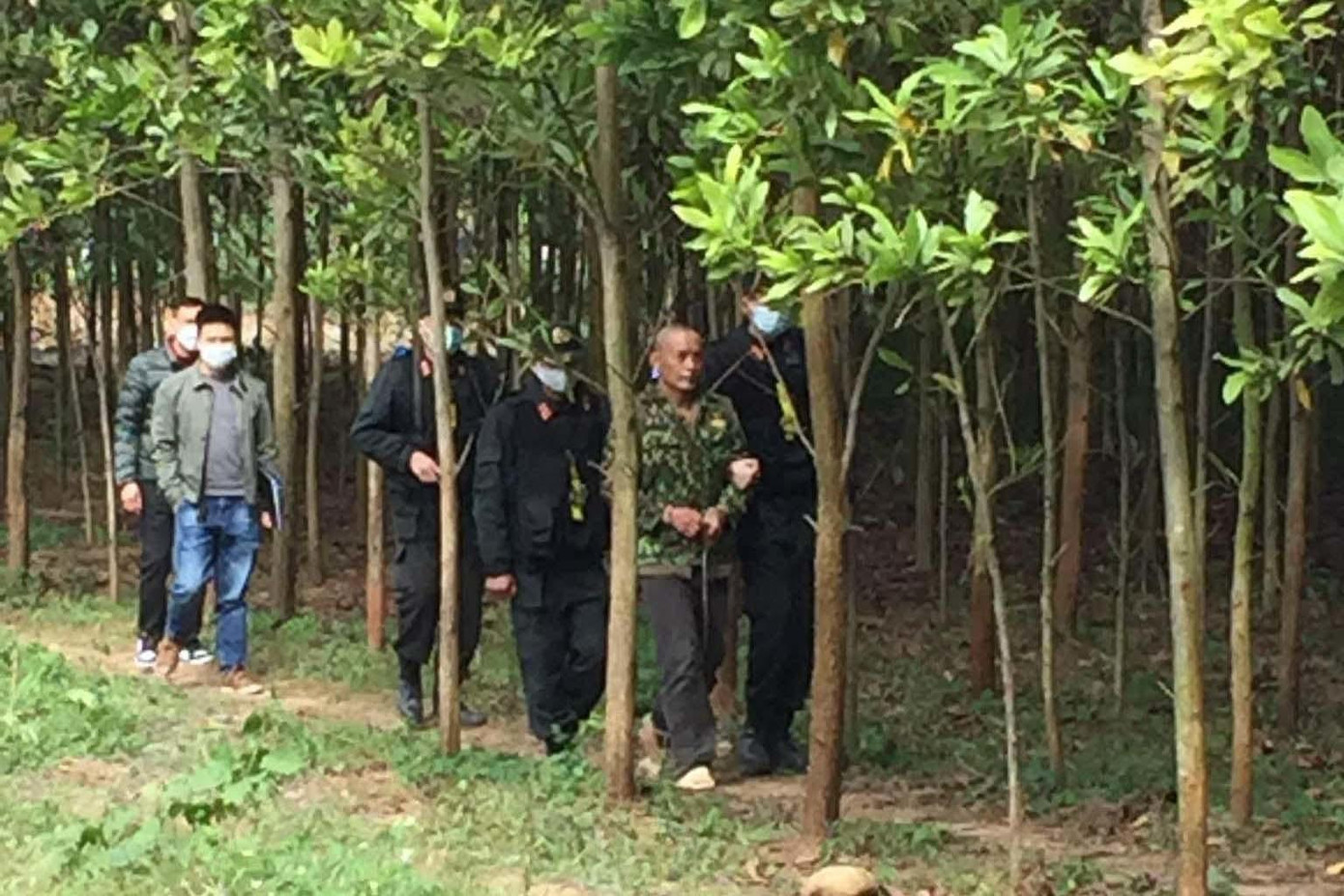 Đối tượng Chung bị bắt sau khi gây án không lâu