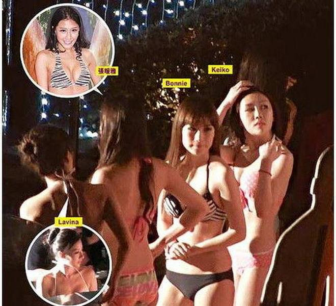 Dàn mỹ nhân trong bữa tiệc bikini mừng sinh nhật của Châu Trác Hoa.