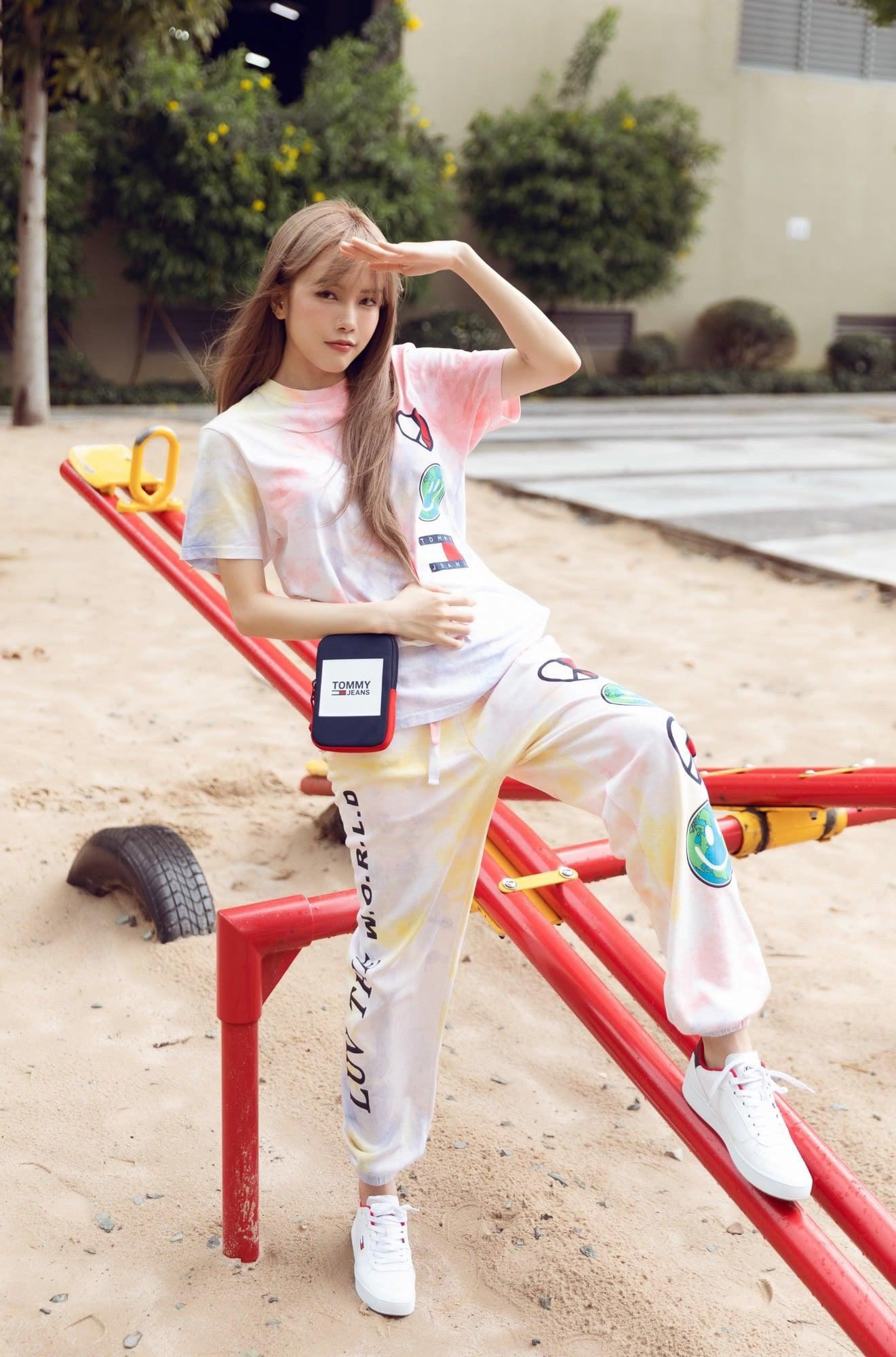 Thiều Bảo Trâm với tạo hình cá tính thường thấy