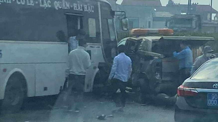 Hiện trường vụ tai nạn. Ảnh FB Hiện trường vụ tai nạn. Ảnh FB