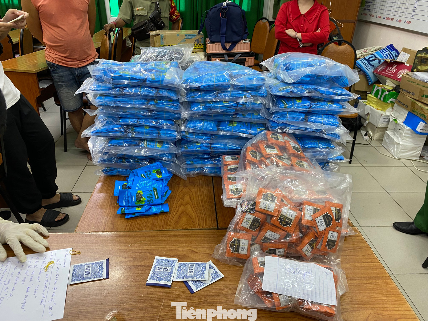 Số lượng lớn ma túy thu giữ. Số lượng lớn ma túy thu giữ.