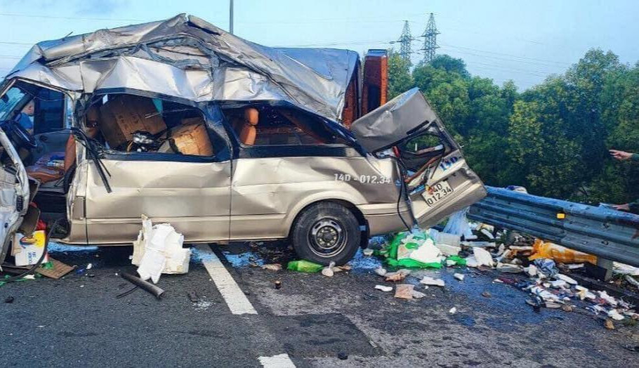 Hiện trường vụ tai nạn.