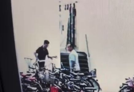 Khu vực để xe đạp tại chung cư.