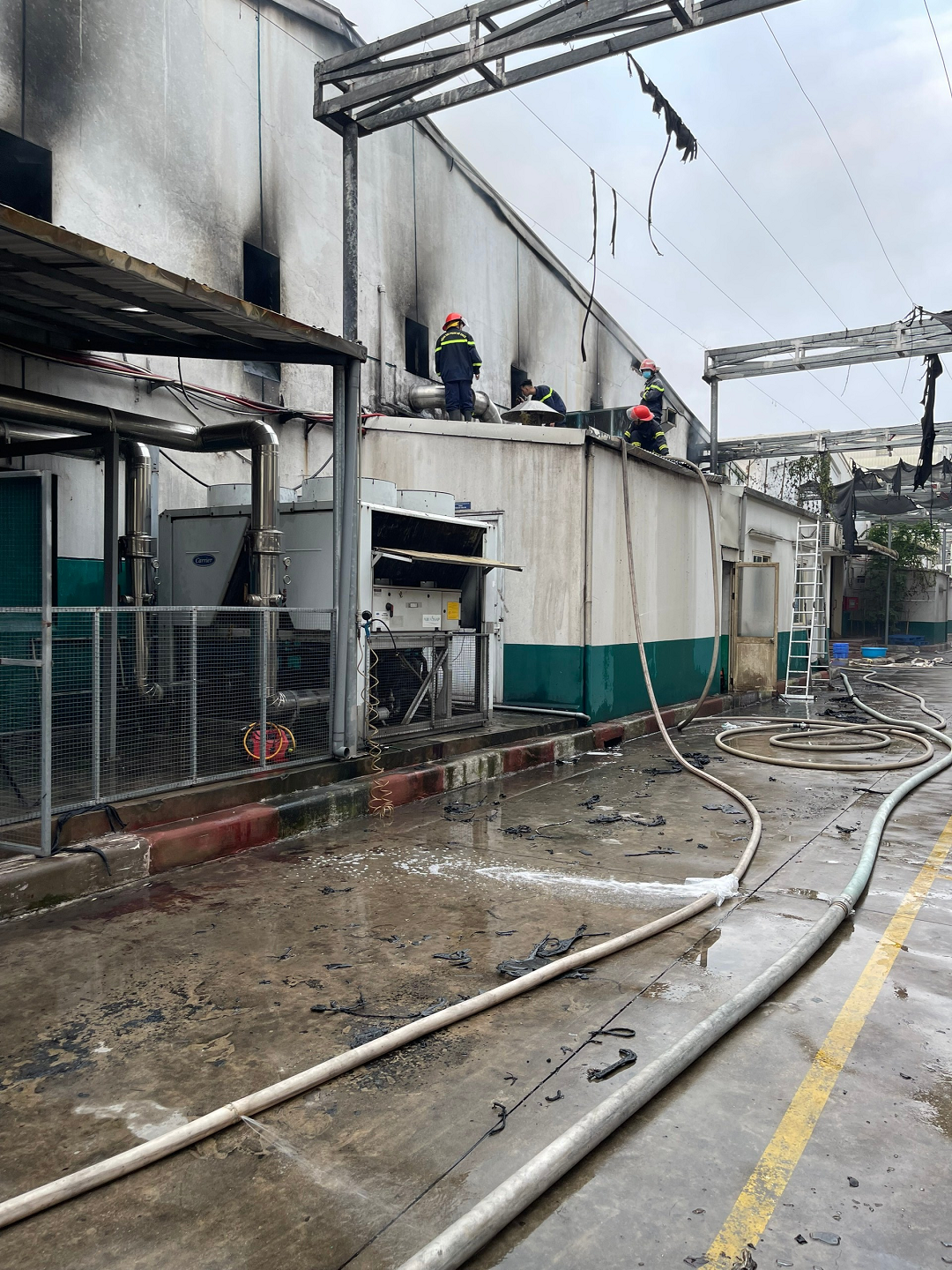 Khu vực xảy ra hỏa hoạn. Khu vực xảy ra hỏa hoạn.