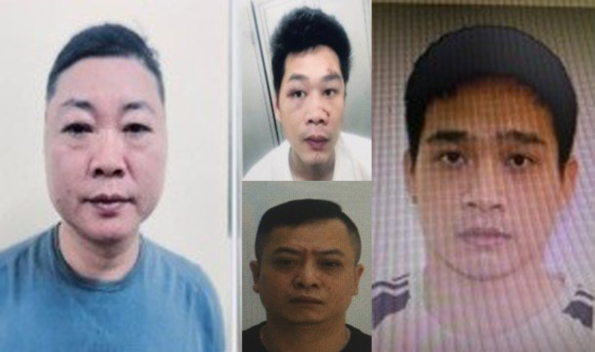 Nhóm đối tượng liên quan đến vụ đánh nhau. Ảnh Công an cung cấp