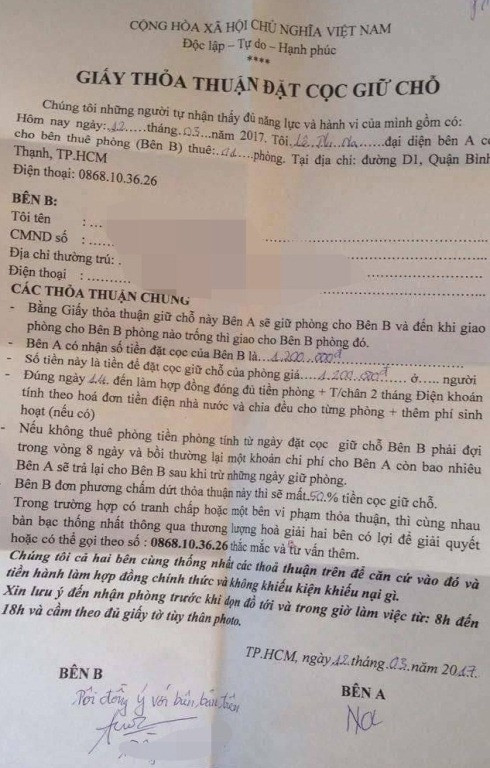 Nhiều sinh viên dính chiêu lừa của chủ nhà trọ “ma mãnh” ảnh 2