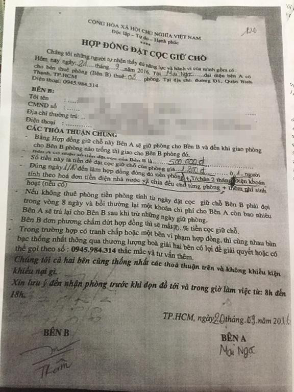 Nhiều sinh viên dính chiêu lừa của chủ nhà trọ “ma mãnh” ảnh 1